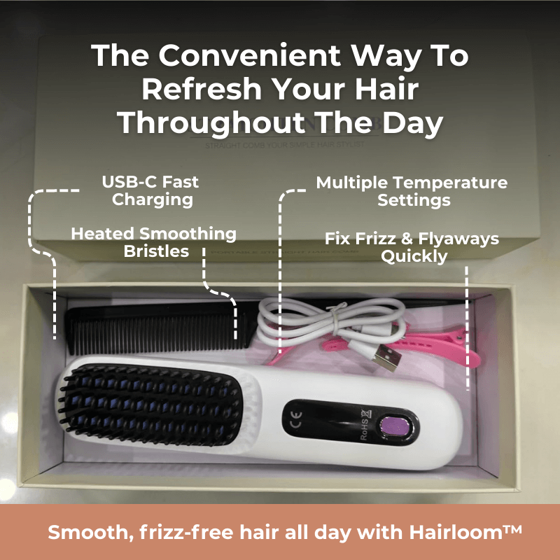 Hairloom™ Portable Straightening Brush